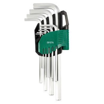 Bộ lục giác tay cầm dài 9 chi tiết Sata 09107A